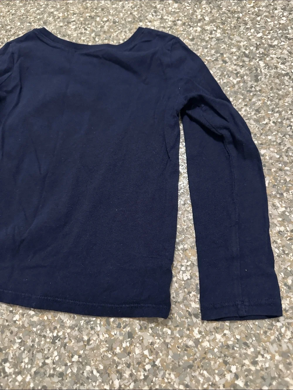 Girls' Navy Gymnastics Graphic Long-Sleeve Tee